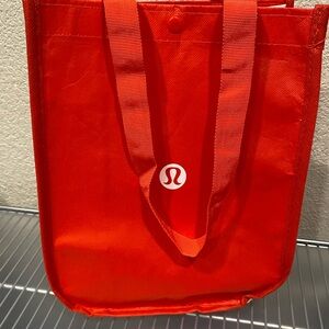 Lululemon Athletica Red Glossy Tote Bag